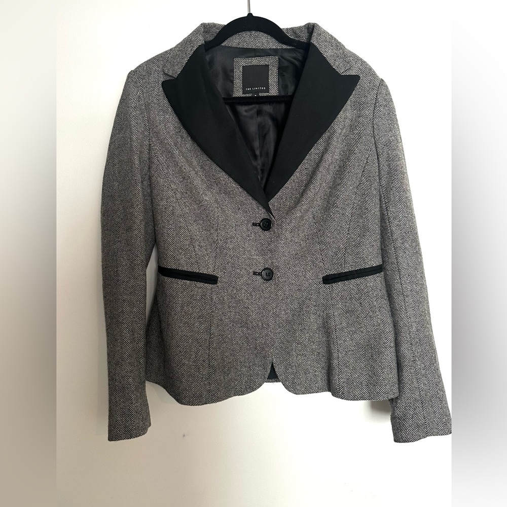 The Limited Gray and Black Women's Blazer